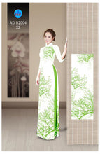 Load image into Gallery viewer, 1 Set - Ao Dai - Traditional Vietnamese Long Dress Collections with Pants - Silk 3D - All Size - Hoa Cuc