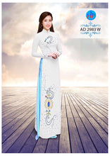 Load image into Gallery viewer, 1 Set - Ao Dai - Traditional Vietnamese Long Dress Collections with Pants - Silk 3D - All Size - Hoa Cuc