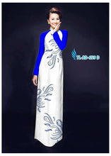 Load image into Gallery viewer, 1 Set - Ao Dai - Traditional Vietnamese Long Dress Collections with Pants - Silk 3D - All Size - Hoa Cuc