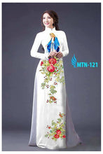 Load image into Gallery viewer, 1 Set - Ao Dai - Traditional Vietnamese Long Dress Collections with Pants - Silk 3D - All Size - Hoa Cuc