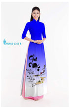Load image into Gallery viewer, 1 Set - Ao Dai - Traditional Vietnamese Long Dress Collections with Pants - Silk 3D - All Size - Hoa Cuc