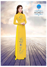 Load image into Gallery viewer, 1 Set - Ao Dai - Traditional Vietnamese Long Dress Collections with Pants - Silk 3D - All Size - Hoa Cuc