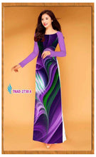 Load image into Gallery viewer, 1 Set - Ao Dai - Traditional Vietnamese Long Dress Collections with Pants - Silk 3D - All Size - Hoa Cuc