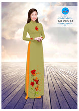 Load image into Gallery viewer, 1 Set - Ao Dai - Traditional Vietnamese Long Dress Collections with Pants - Silk 3D - All Size - Hoa Cuc