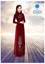 Load image into Gallery viewer, 1 Set - Ao Dai - Traditional Vietnamese Long Dress Collections with Pants - Silk 3D - All Size - Hoa Cuc