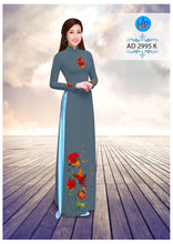 Load image into Gallery viewer, 1 Set - Ao Dai - Traditional Vietnamese Long Dress Collections with Pants - Silk 3D - All Size - Hoa Cuc