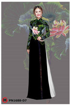 Load image into Gallery viewer, 1 Set - Ao Dai - Traditional Vietnamese Long Dress Collections with Pants - Silk 3D - All Size - Hoa Cuc