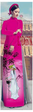 Load image into Gallery viewer, 1 Set - Ao Dai - Traditional Vietnamese Long Dress Collections with Pants - Silk 3D - All Size - Hoa Cuc