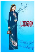 Load image into Gallery viewer, ai - Traditional Vietnamese Long Dress Collections with Pants - Silk 3D - All Size - Hoa Cuc
