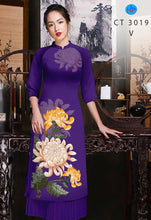 Load image into Gallery viewer, Copy of 01 Set - Ao Dai - Traditional Vietnamese Long Dress Collections with Pants - Silk 3D - All Size