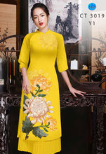 Load image into Gallery viewer, 01 Set - Ao Dai - Traditional Vietnamese Long Dress Collections with Pants - Silk 3D - All Size