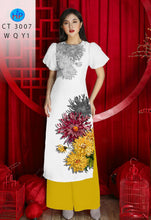 Load image into Gallery viewer, 01 Set - Ao Dai - Traditional Vietnamese Long Dress Collections with Pants - Silk 3D - All Size