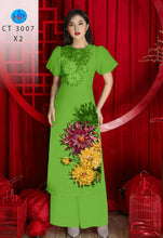 Load image into Gallery viewer, 01 Set - Ao Dai - Traditional Vietnamese Long Dress Collections with Pants - Silk 3D - All Size