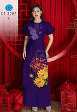 Load image into Gallery viewer, 01 Set - Ao Dai - Traditional Vietnamese Long Dress Collections with Pants - Silk 3D - All Size