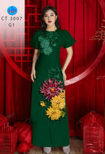 Load image into Gallery viewer, 01 Set - Ao Dai - Traditional Vietnamese Long Dress Collections with Pants - Silk 3D - All Size
