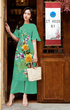 Load image into Gallery viewer, 01 Set - Ao Dai - Traditional Vietnamese Long Dress Collections with Pants - Silk 3D - All Size