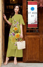 Load image into Gallery viewer, 01 Set - Ao Dai - Traditional Vietnamese Long Dress Collections with Pants - Silk 3D - All Size