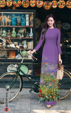 Load image into Gallery viewer, 01 Set - Ao Dai - Traditional Vietnamese Long Dress Collections with Pants - Silk 3D - All Size