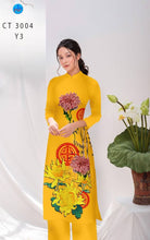 Load image into Gallery viewer, 01 Set - Ao Dai - Traditional Vietnamese Long Dress Collections with Pants - Silk 3D - All Size