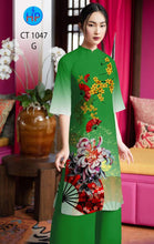 Load image into Gallery viewer, 01 Set - Ao Dai - Traditional Vietnamese Long Dress Collections with Pants - Silk 3D - All Size