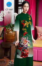 Load image into Gallery viewer, 01 Set - Ao Dai - Traditional Vietnamese Long Dress Collections with Pants - Silk 3D - All Size