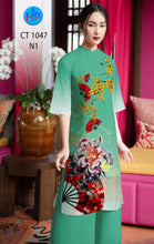 Load image into Gallery viewer, 01 Set - Ao Dai - Traditional Vietnamese Long Dress Collections with Pants - Silk 3D - All Size