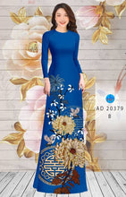 Load image into Gallery viewer, 01 Set - Ao Dai - Traditional Vietnamese Long Dress Collections with Pants - Silk 3D - All Size