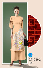 Load image into Gallery viewer, 1 Set - Ao Dai - Traditional Vietnamese Long Dress Collections with Pants - Silk 3D - All Size