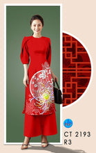 Load image into Gallery viewer, 1 Set - Ao Dai - Traditional Vietnamese Long Dress Collections with Pants - Silk 3D - All Size