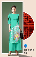 Load image into Gallery viewer, 1 Set - Ao Dai - Traditional Vietnamese Long Dress Collections with Pants - Silk 3D - All Size