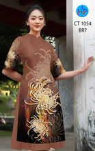 Load image into Gallery viewer, 1 Set - Ao Dai - Traditional Vietnamese Long Dress Collections with Pants - Silk 3D - All Size - Hoa Cuc