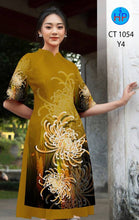 Load image into Gallery viewer, 1 Set - Ao Dai - Traditional Vietnamese Long Dress Collections with Pants - Silk 3D - All Size - Hoa Cuc