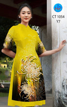 Load image into Gallery viewer, 1 Set - Ao Dai - Traditional Vietnamese Long Dress Collections with Pants - Silk 3D - All Size - Hoa Cuc