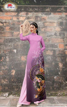 Load image into Gallery viewer, 1 Set - Ao Dai - Traditional Vietnamese Long Dress Collections with Pants - Silk 3D - All Size - Hoa Cuc