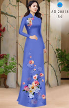 Load image into Gallery viewer, 1 Set - Ao Dai - Traditional Vietnamese Long Dress Collections with Pants - Silk 3D - All Size - Hoa Cuc