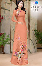 Load image into Gallery viewer, 1 Set - Ao Dai - Traditional Vietnamese Long Dress Collections with Pants - Silk 3D - All Size - Hoa Cuc