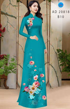 Load image into Gallery viewer, 1 Set - Ao Dai - Traditional Vietnamese Long Dress Collections with Pants - Silk 3D - All Size - Hoa Cuc
