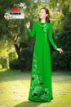Load image into Gallery viewer, 1 Set - Ao Dai - Traditional Vietnamese Long Dress Collections with Pants - Silk 3D - All Size - Hoa Cuc