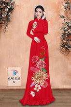 Load image into Gallery viewer, 1 Set - Ao Dai - Traditional Vietnamese Long Dress Collections with Pants - Silk 3D - All Size - Hoa Cuc