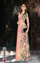 Load image into Gallery viewer, 1 Set - Ao Dai - Traditional Vietnamese Long Dress Collections with Pants - Silk 3D - All Size - Hoa Cuc
