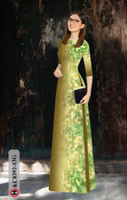 Load image into Gallery viewer, 1 Set - Ao Dai - Traditional Vietnamese Long Dress Collections with Pants - Silk 3D - All Size - Hoa Cuc