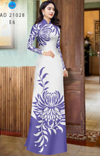 Load image into Gallery viewer, 1 Set - Ao Dai - Traditional Vietnamese Long Dress Collections with Pants - Silk 3D - All Size - Hoa Cuc