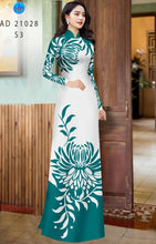 Load image into Gallery viewer, 1 Set - Ao Dai - Traditional Vietnamese Long Dress Collections with Pants - Silk 3D - All Size - Hoa Cuc