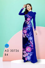 Load image into Gallery viewer, 1 Set - Ao Dai - Traditional Vietnamese Long Dress Collections with Pants - Silk 3D - All Size - Hoa Cuc