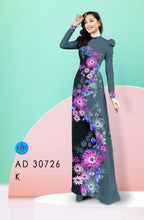 Load image into Gallery viewer, 1 Set - Ao Dai - Traditional Vietnamese Long Dress Collections with Pants - Silk 3D - All Size - Hoa Cuc