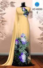 Load image into Gallery viewer, 1 Set - Ao Dai - Traditional Vietnamese Long Dress Collections with Pants - Silk 3D - All Size - Hoa Cuc
