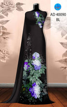 Load image into Gallery viewer, 1 Set - Ao Dai - Traditional Vietnamese Long Dress Collections with Pants - Silk 3D - All Size - Hoa Cuc