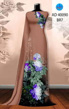 Load image into Gallery viewer, 1 Set - Ao Dai - Traditional Vietnamese Long Dress Collections with Pants - Silk 3D - All Size - Hoa Cuc