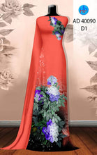 Load image into Gallery viewer, 1 Set - Ao Dai - Traditional Vietnamese Long Dress Collections with Pants - Silk 3D - All Size - Hoa Cuc