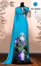 Load image into Gallery viewer, 1 Set - Ao Dai - Traditional Vietnamese Long Dress Collections with Pants - Silk 3D - All Size - Hoa Cuc